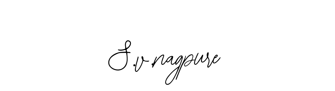 It looks lik you need a new signature style for name S.v.nagpure. Design unique handwritten (Bearetta-2O07w) signature with our free signature maker in just a few clicks. S.v.nagpure signature style 12 images and pictures png