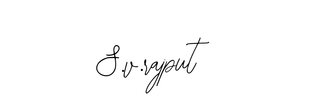 Use a signature maker to create a handwritten signature online. With this signature software, you can design (Bearetta-2O07w) your own signature for name S.v.rajput. S.v.rajput signature style 12 images and pictures png