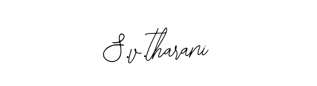 Design your own signature with our free online signature maker. With this signature software, you can create a handwritten (Bearetta-2O07w) signature for name S.v.tharani. S.v.tharani signature style 12 images and pictures png
