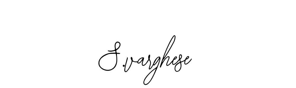 You should practise on your own different ways (Bearetta-2O07w) to write your name (S.varghese) in signature. don't let someone else do it for you. S.varghese signature style 12 images and pictures png