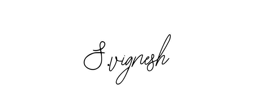 S.vignesh stylish signature style. Best Handwritten Sign (Bearetta-2O07w) for my name. Handwritten Signature Collection Ideas for my name S.vignesh. S.vignesh signature style 12 images and pictures png