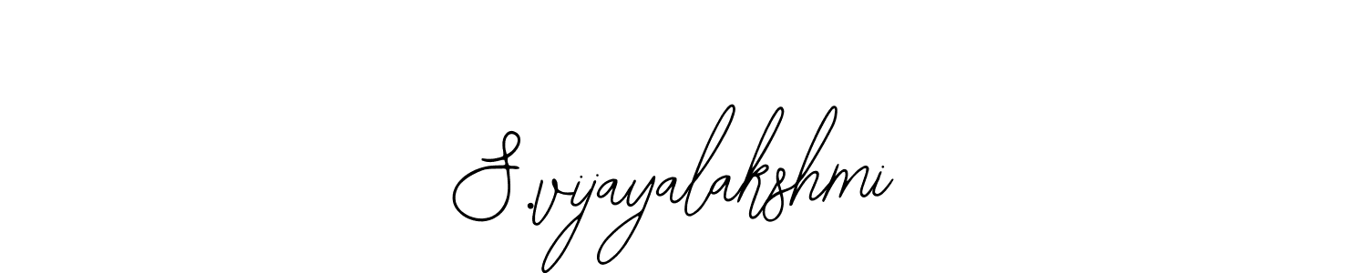 Use a signature maker to create a handwritten signature online. With this signature software, you can design (Bearetta-2O07w) your own signature for name S.vijayalakshmi. S.vijayalakshmi signature style 12 images and pictures png