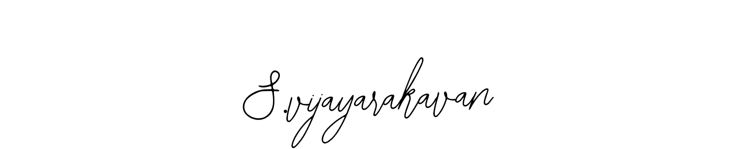 How to make S.vijayarakavan name signature. Use Bearetta-2O07w style for creating short signs online. This is the latest handwritten sign. S.vijayarakavan signature style 12 images and pictures png