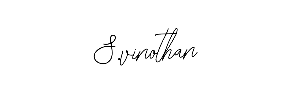 Use a signature maker to create a handwritten signature online. With this signature software, you can design (Bearetta-2O07w) your own signature for name S.vinothan. S.vinothan signature style 12 images and pictures png