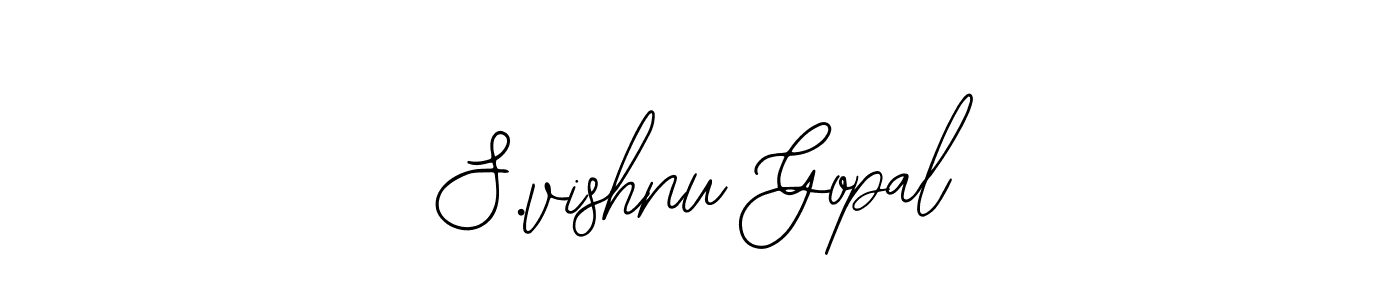 Similarly Bearetta-2O07w is the best handwritten signature design. Signature creator online .You can use it as an online autograph creator for name S.vishnu Gopal. S.vishnu Gopal signature style 12 images and pictures png