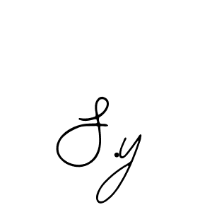 How to make S.y signature? Bearetta-2O07w is a professional autograph style. Create handwritten signature for S.y name. S.y signature style 12 images and pictures png