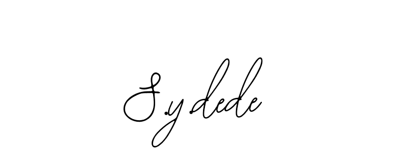 It looks lik you need a new signature style for name S.y.dede. Design unique handwritten (Bearetta-2O07w) signature with our free signature maker in just a few clicks. S.y.dede signature style 12 images and pictures png