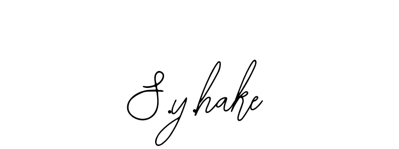 if you are searching for the best signature style for your name S.y.hake. so please give up your signature search. here we have designed multiple signature styles  using Bearetta-2O07w. S.y.hake signature style 12 images and pictures png