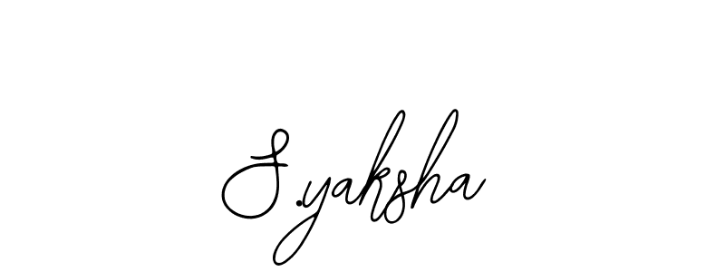 Make a beautiful signature design for name S.yaksha. With this signature (Bearetta-2O07w) style, you can create a handwritten signature for free. S.yaksha signature style 12 images and pictures png