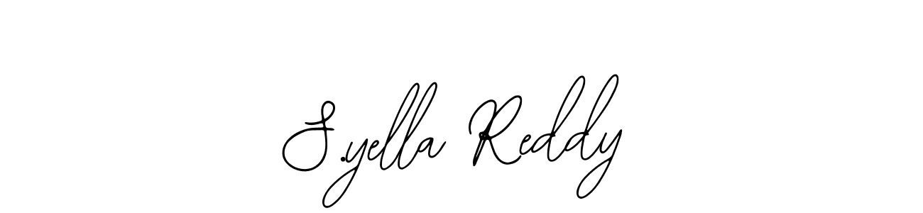 How to make S.yella Reddy signature? Bearetta-2O07w is a professional autograph style. Create handwritten signature for S.yella Reddy name. S.yella Reddy signature style 12 images and pictures png