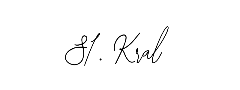 Make a beautiful signature design for name S1. Kral. With this signature (Bearetta-2O07w) style, you can create a handwritten signature for free. S1. Kral signature style 12 images and pictures png