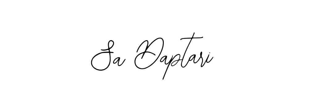 Create a beautiful signature design for name Sa Daptari. With this signature (Bearetta-2O07w) fonts, you can make a handwritten signature for free. Sa Daptari signature style 12 images and pictures png
