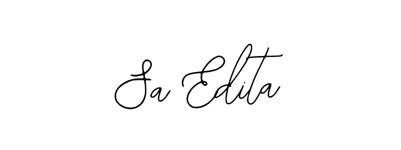 The best way (Bearetta-2O07w) to make a short signature is to pick only two or three words in your name. The name Sa Edita include a total of six letters. For converting this name. Sa Edita signature style 12 images and pictures png