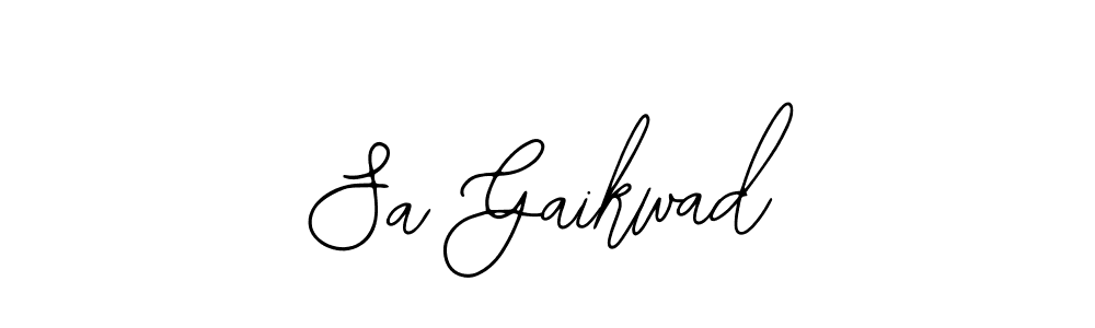 Similarly Bearetta-2O07w is the best handwritten signature design. Signature creator online .You can use it as an online autograph creator for name Sa Gaikwad. Sa Gaikwad signature style 12 images and pictures png