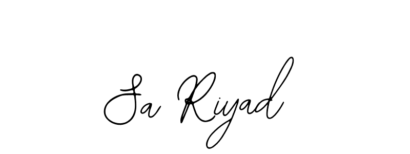 Make a beautiful signature design for name Sa Riyad. With this signature (Bearetta-2O07w) style, you can create a handwritten signature for free. Sa Riyad signature style 12 images and pictures png