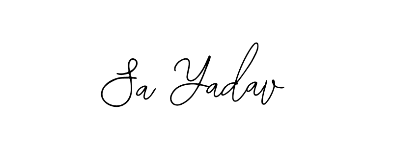 Sa Yadav stylish signature style. Best Handwritten Sign (Bearetta-2O07w) for my name. Handwritten Signature Collection Ideas for my name Sa Yadav. Sa Yadav signature style 12 images and pictures png