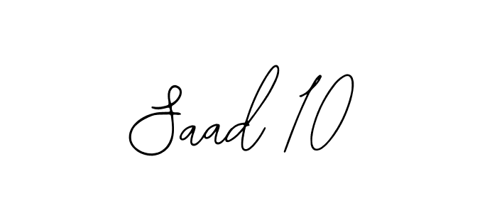 This is the best signature style for the Saad 10 name. Also you like these signature font (Bearetta-2O07w). Mix name signature. Saad 10 signature style 12 images and pictures png