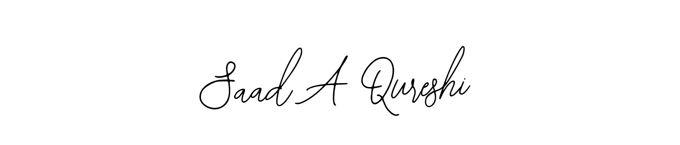 The best way (Bearetta-2O07w) to make a short signature is to pick only two or three words in your name. The name Saad A Qureshi include a total of six letters. For converting this name. Saad A Qureshi signature style 12 images and pictures png