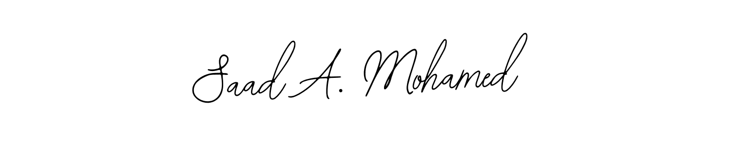 It looks lik you need a new signature style for name Saad A. Mohamed. Design unique handwritten (Bearetta-2O07w) signature with our free signature maker in just a few clicks. Saad A. Mohamed signature style 12 images and pictures png