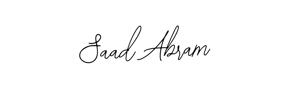 Also You can easily find your signature by using the search form. We will create Saad Abram name handwritten signature images for you free of cost using Bearetta-2O07w sign style. Saad Abram signature style 12 images and pictures png