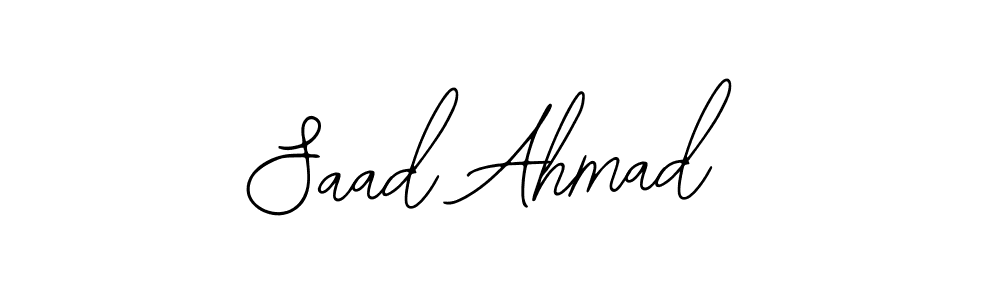 Create a beautiful signature design for name Saad Ahmad. With this signature (Bearetta-2O07w) fonts, you can make a handwritten signature for free. Saad Ahmad signature style 12 images and pictures png