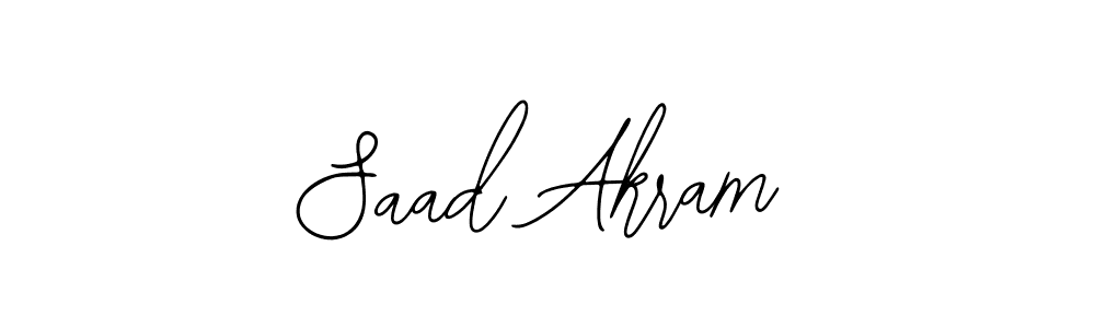 if you are searching for the best signature style for your name Saad Akram. so please give up your signature search. here we have designed multiple signature styles  using Bearetta-2O07w. Saad Akram signature style 12 images and pictures png