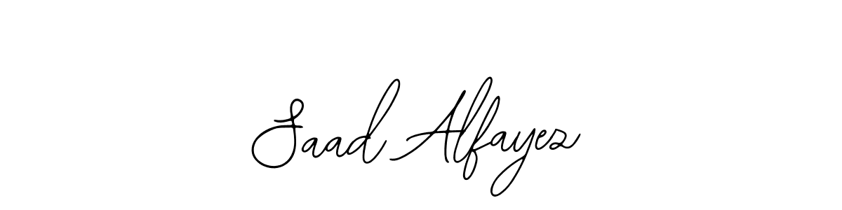 Make a beautiful signature design for name Saad Alfayez. With this signature (Bearetta-2O07w) style, you can create a handwritten signature for free. Saad Alfayez signature style 12 images and pictures png
