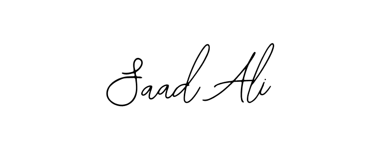 Also You can easily find your signature by using the search form. We will create Saad Ali name handwritten signature images for you free of cost using Bearetta-2O07w sign style. Saad Ali signature style 12 images and pictures png