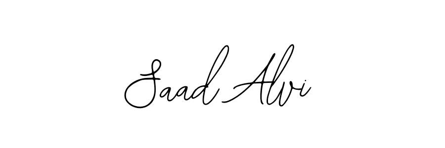 How to make Saad Alvi name signature. Use Bearetta-2O07w style for creating short signs online. This is the latest handwritten sign. Saad Alvi signature style 12 images and pictures png