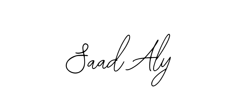 This is the best signature style for the Saad Aly name. Also you like these signature font (Bearetta-2O07w). Mix name signature. Saad Aly signature style 12 images and pictures png