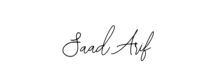 Create a beautiful signature design for name Saad Arif. With this signature (Bearetta-2O07w) fonts, you can make a handwritten signature for free. Saad Arif signature style 12 images and pictures png