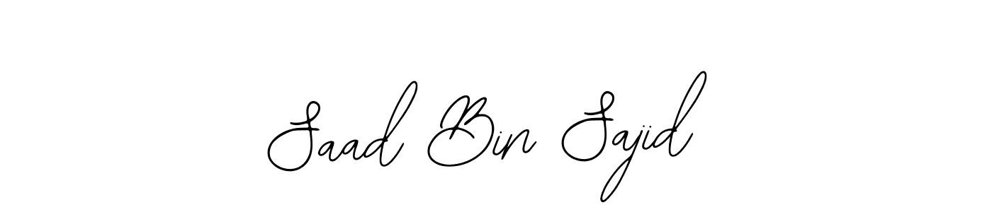 This is the best signature style for the Saad Bin Sajid name. Also you like these signature font (Bearetta-2O07w). Mix name signature. Saad Bin Sajid signature style 12 images and pictures png