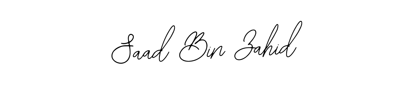 Also You can easily find your signature by using the search form. We will create Saad Bin Zahid name handwritten signature images for you free of cost using Bearetta-2O07w sign style. Saad Bin Zahid signature style 12 images and pictures png