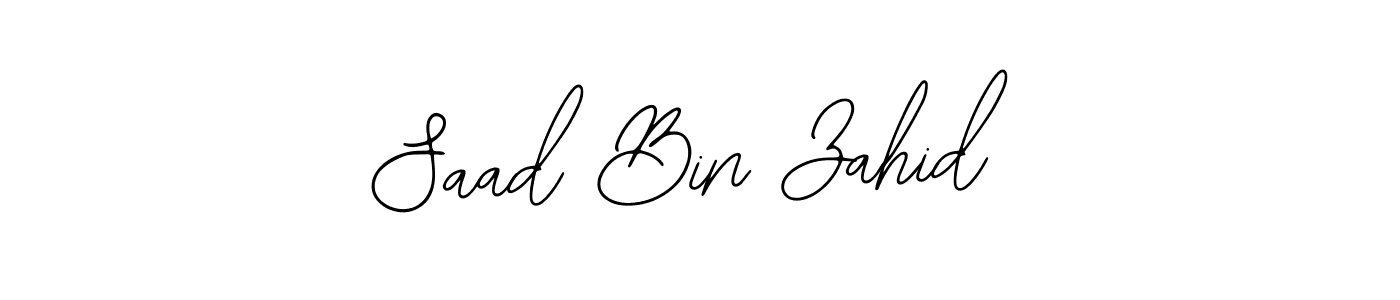 This is the best signature style for the Saad Bin Zahid name. Also you like these signature font (Bearetta-2O07w). Mix name signature. Saad Bin Zahid signature style 12 images and pictures png