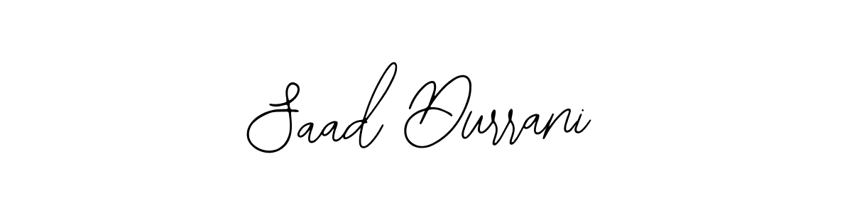 How to make Saad Durrani name signature. Use Bearetta-2O07w style for creating short signs online. This is the latest handwritten sign. Saad Durrani signature style 12 images and pictures png