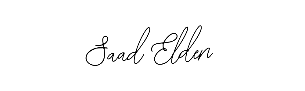 How to make Saad Elden name signature. Use Bearetta-2O07w style for creating short signs online. This is the latest handwritten sign. Saad Elden signature style 12 images and pictures png