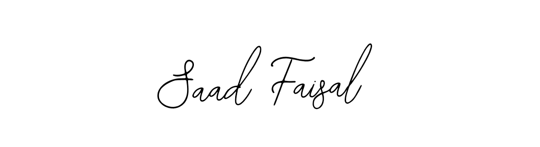 Design your own signature with our free online signature maker. With this signature software, you can create a handwritten (Bearetta-2O07w) signature for name Saad Faisal. Saad Faisal signature style 12 images and pictures png