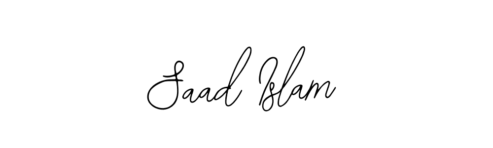 Bearetta-2O07w is a professional signature style that is perfect for those who want to add a touch of class to their signature. It is also a great choice for those who want to make their signature more unique. Get Saad Islam name to fancy signature for free. Saad Islam signature style 12 images and pictures png