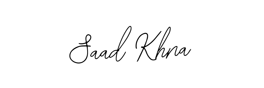 It looks lik you need a new signature style for name Saad Khna. Design unique handwritten (Bearetta-2O07w) signature with our free signature maker in just a few clicks. Saad Khna signature style 12 images and pictures png