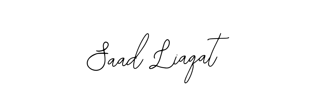How to make Saad Liaqat name signature. Use Bearetta-2O07w style for creating short signs online. This is the latest handwritten sign. Saad Liaqat signature style 12 images and pictures png