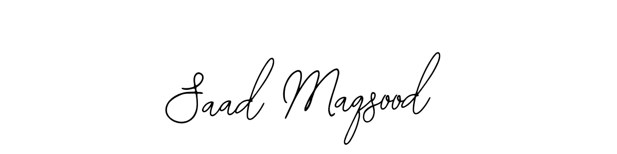 How to make Saad Maqsood signature? Bearetta-2O07w is a professional autograph style. Create handwritten signature for Saad Maqsood name. Saad Maqsood signature style 12 images and pictures png