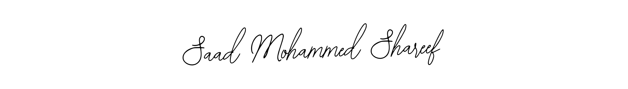 How to make Saad Mohammed Shareef signature? Bearetta-2O07w is a professional autograph style. Create handwritten signature for Saad Mohammed Shareef name. Saad Mohammed Shareef signature style 12 images and pictures png