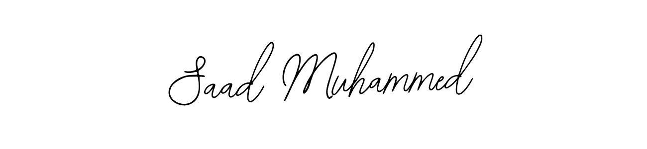 You should practise on your own different ways (Bearetta-2O07w) to write your name (Saad Muhammed) in signature. don't let someone else do it for you. Saad Muhammed signature style 12 images and pictures png