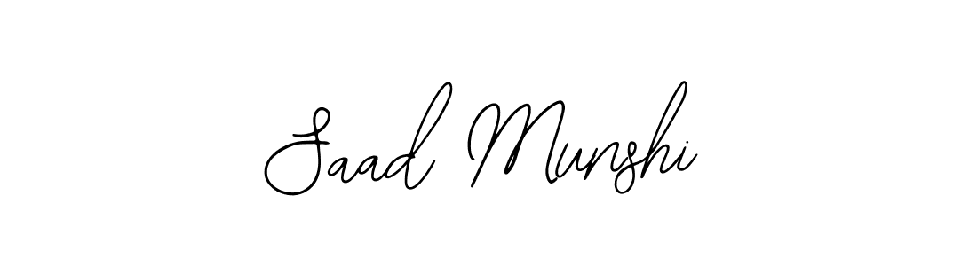 See photos of Saad Munshi official signature by Spectra . Check more albums & portfolios. Read reviews & check more about Bearetta-2O07w font. Saad Munshi signature style 12 images and pictures png