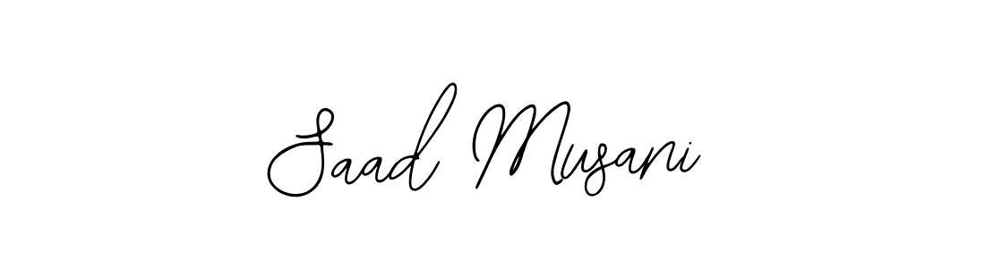 Saad Musani stylish signature style. Best Handwritten Sign (Bearetta-2O07w) for my name. Handwritten Signature Collection Ideas for my name Saad Musani. Saad Musani signature style 12 images and pictures png