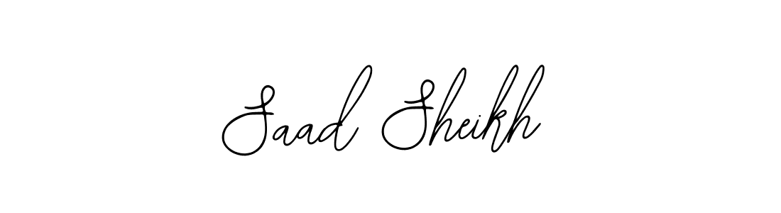 The best way (Bearetta-2O07w) to make a short signature is to pick only two or three words in your name. The name Saad Sheikh include a total of six letters. For converting this name. Saad Sheikh signature style 12 images and pictures png