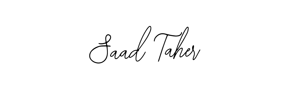 Create a beautiful signature design for name Saad Taher. With this signature (Bearetta-2O07w) fonts, you can make a handwritten signature for free. Saad Taher signature style 12 images and pictures png