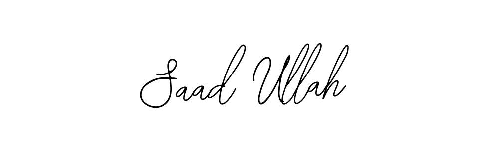 Make a beautiful signature design for name Saad Ullah. With this signature (Bearetta-2O07w) style, you can create a handwritten signature for free. Saad Ullah signature style 12 images and pictures png