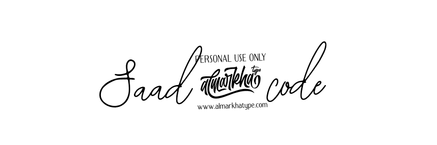 Use a signature maker to create a handwritten signature online. With this signature software, you can design (Bearetta-2O07w) your own signature for name Saad4code. Saad4code signature style 12 images and pictures png
