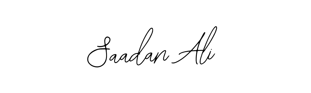 Also You can easily find your signature by using the search form. We will create Saadan Ali name handwritten signature images for you free of cost using Bearetta-2O07w sign style. Saadan Ali signature style 12 images and pictures png